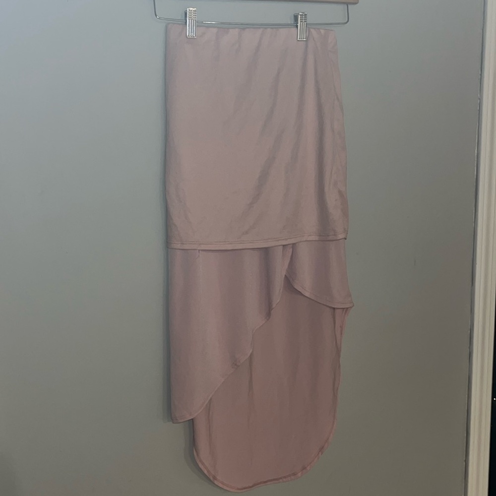 Charlotte Russe B1028A-DR Light Pink Day Maxi Skirt